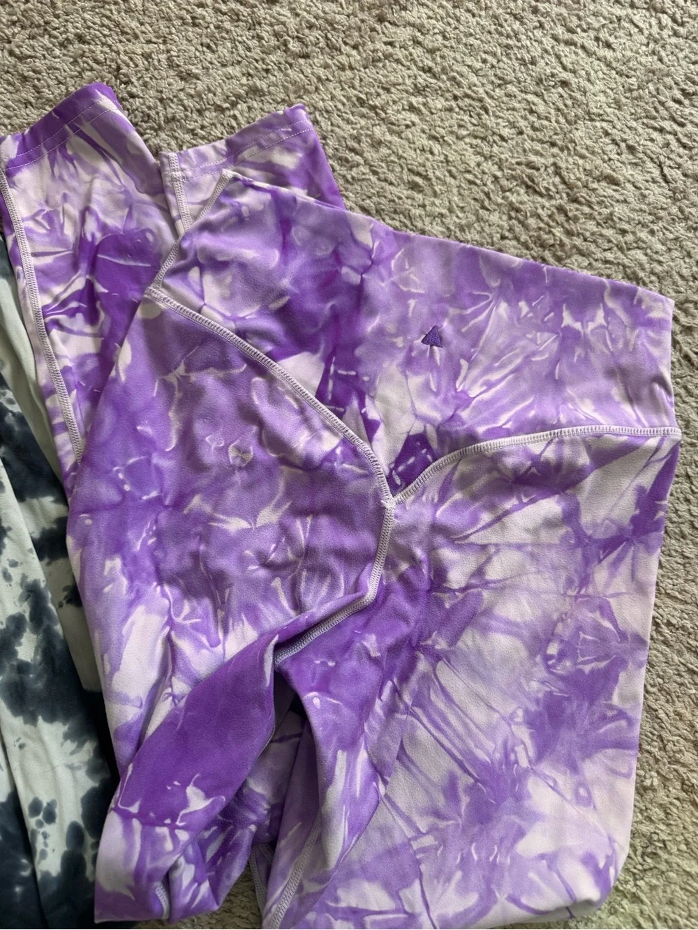 Vitality Tie-Dye Leggings - Purple, Black & Gray - Picture 4 of 9